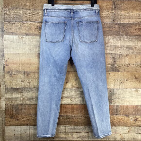 Pistola Nico High Waisted Skinny Fold Over Waist Mom Jeans Light Blue Size 30 - Picture 5 of 9